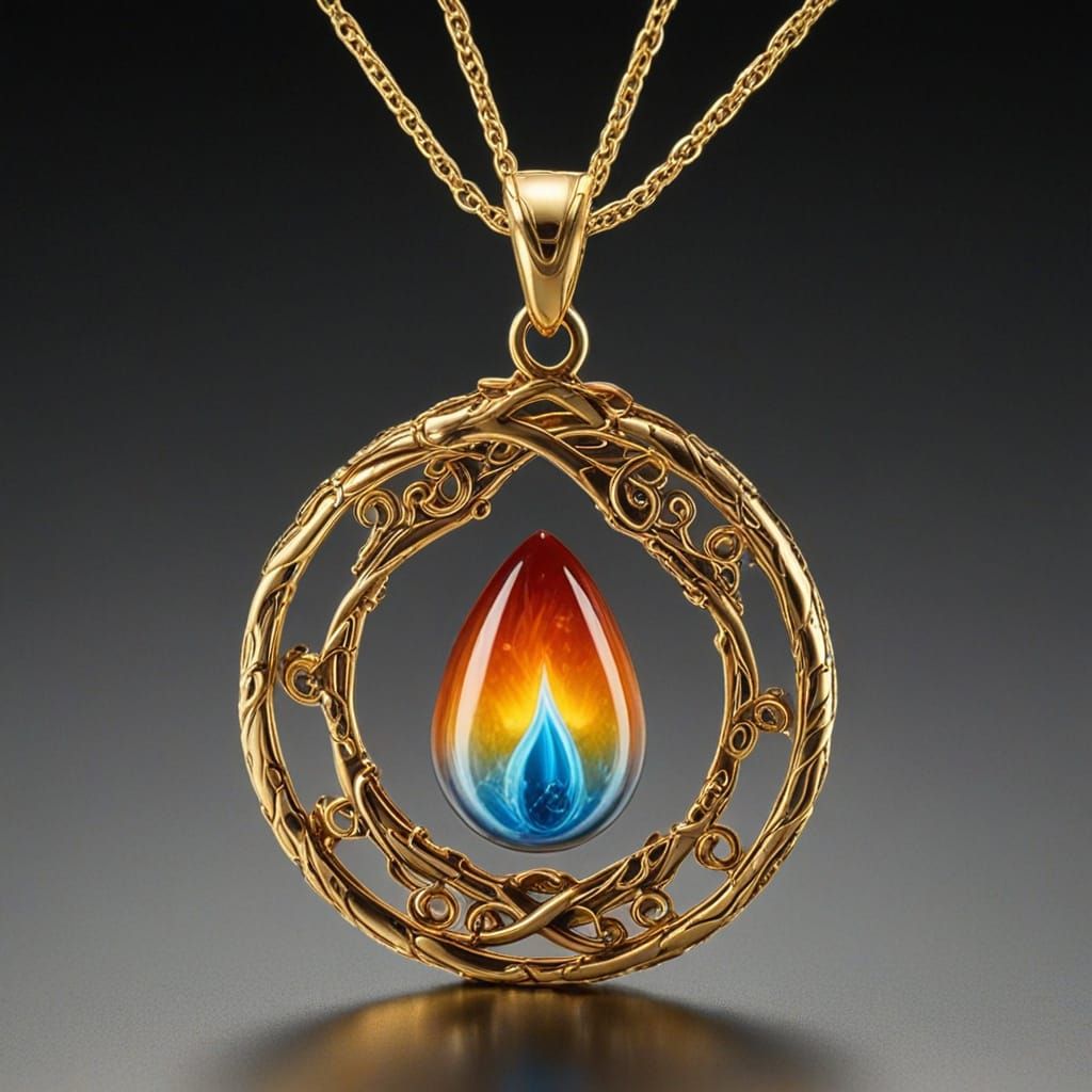 Ancient Amulet of Fire and Water