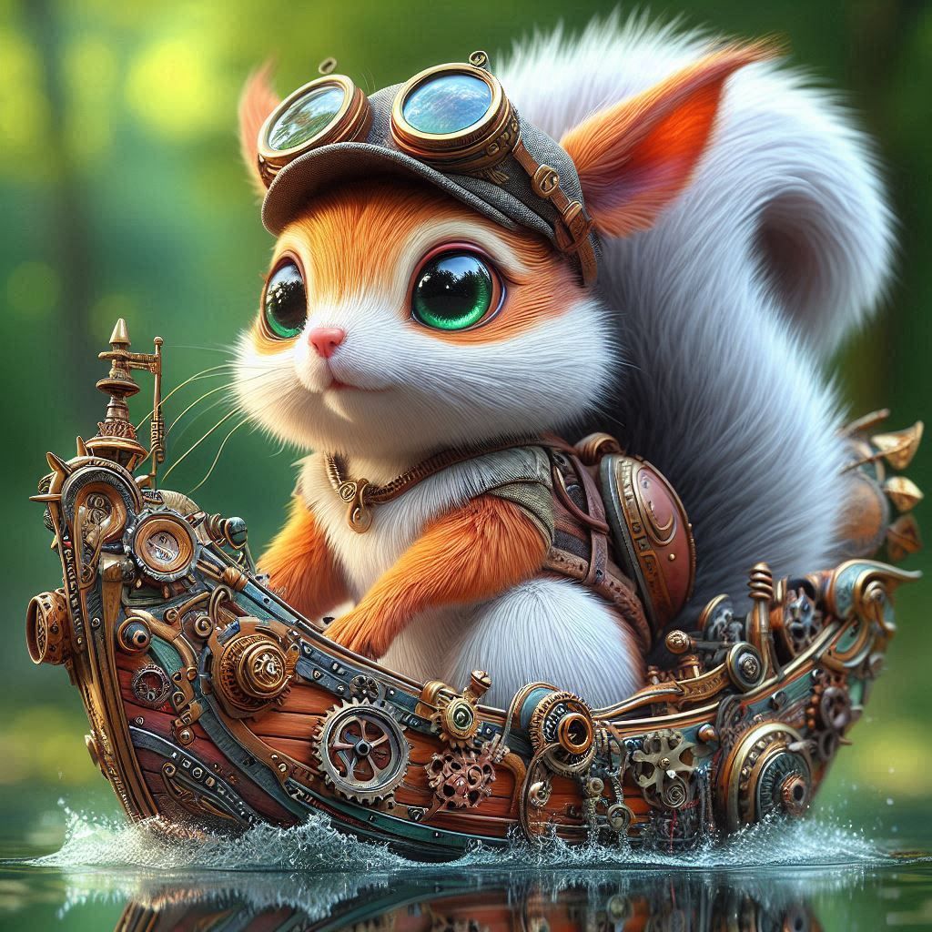 Steampunk squirrel