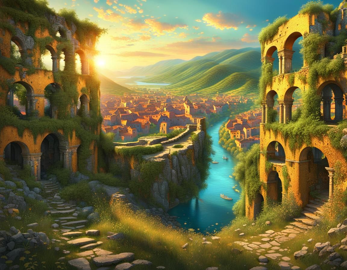 view from past into the present