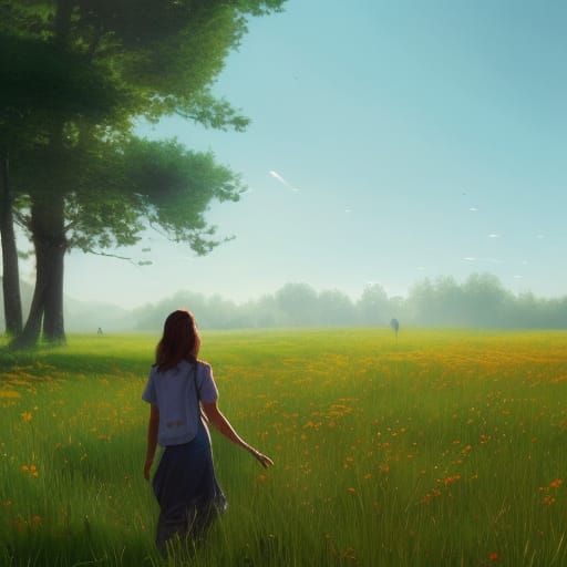 A summer's day. - AI Generated Artwork - NightCafe Creator