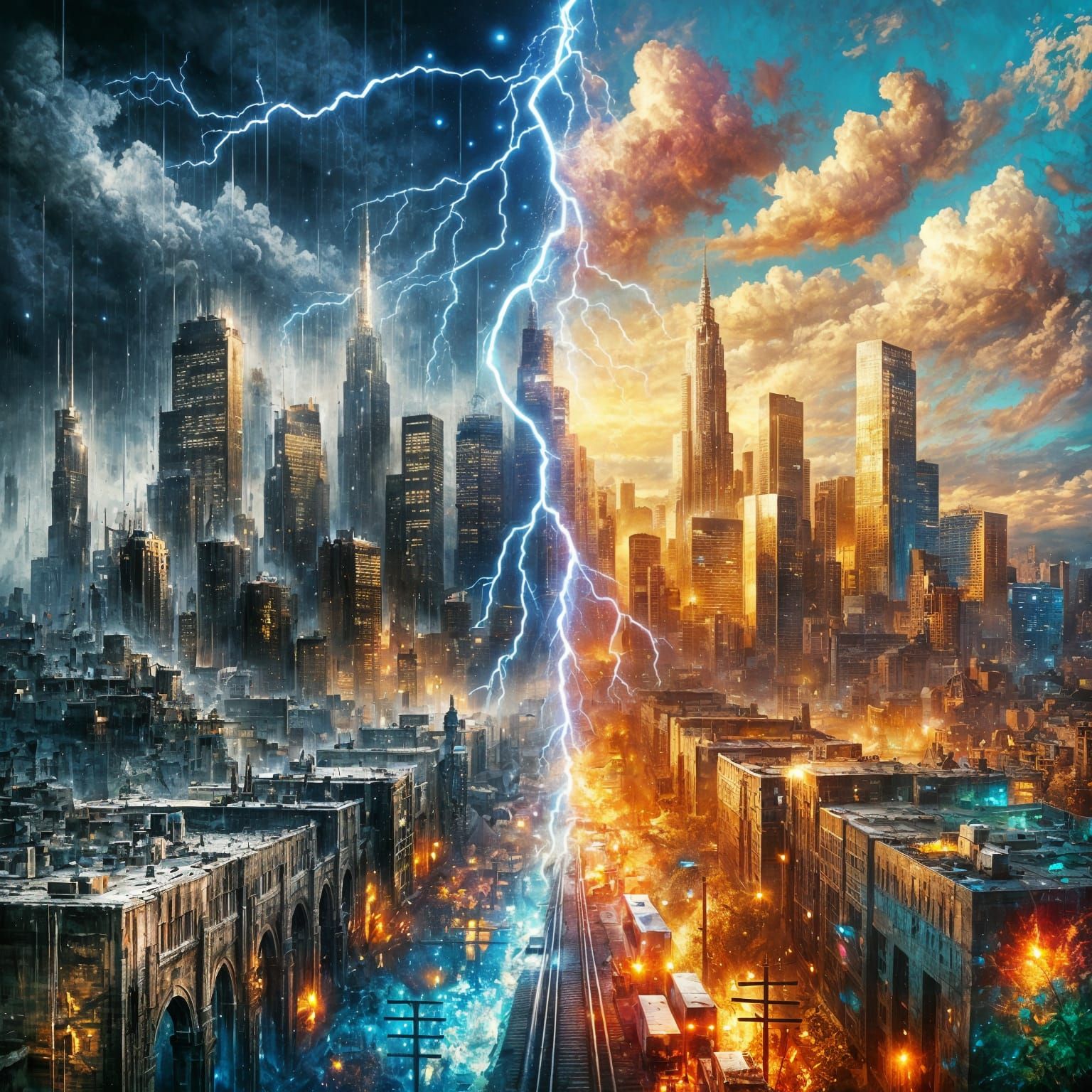 Before and after the Storm  by @Andre R