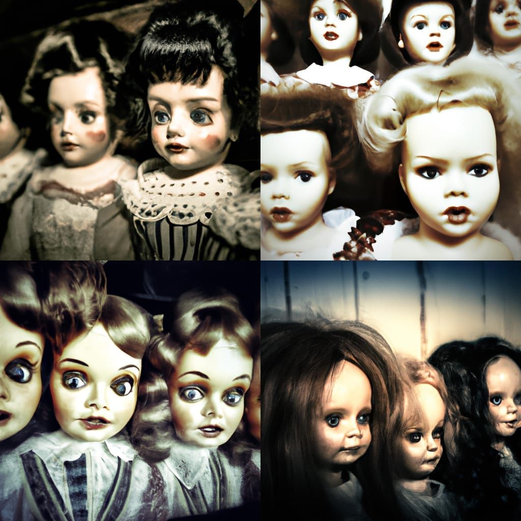 Haunted doll heads