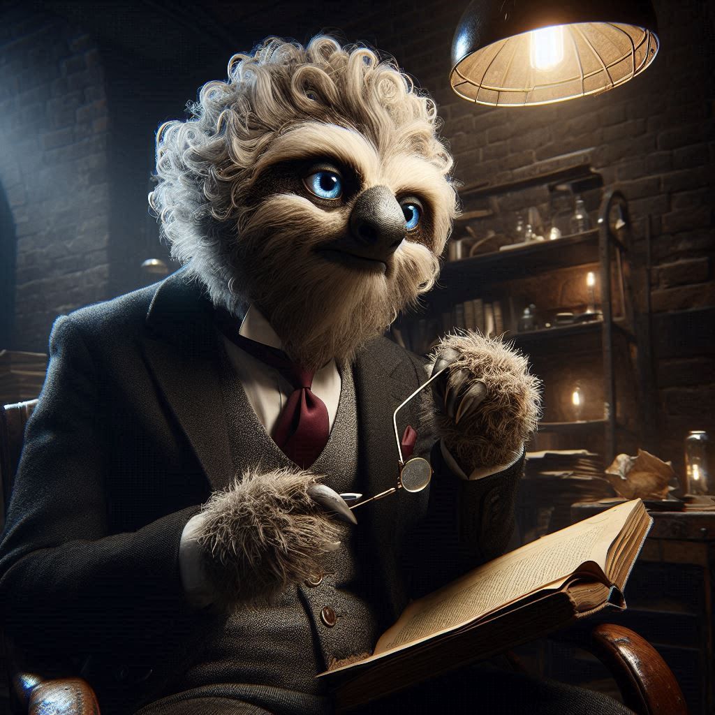 Samsloth Jaffe as the Bookman, in “Bedknobs and Broomsticks”