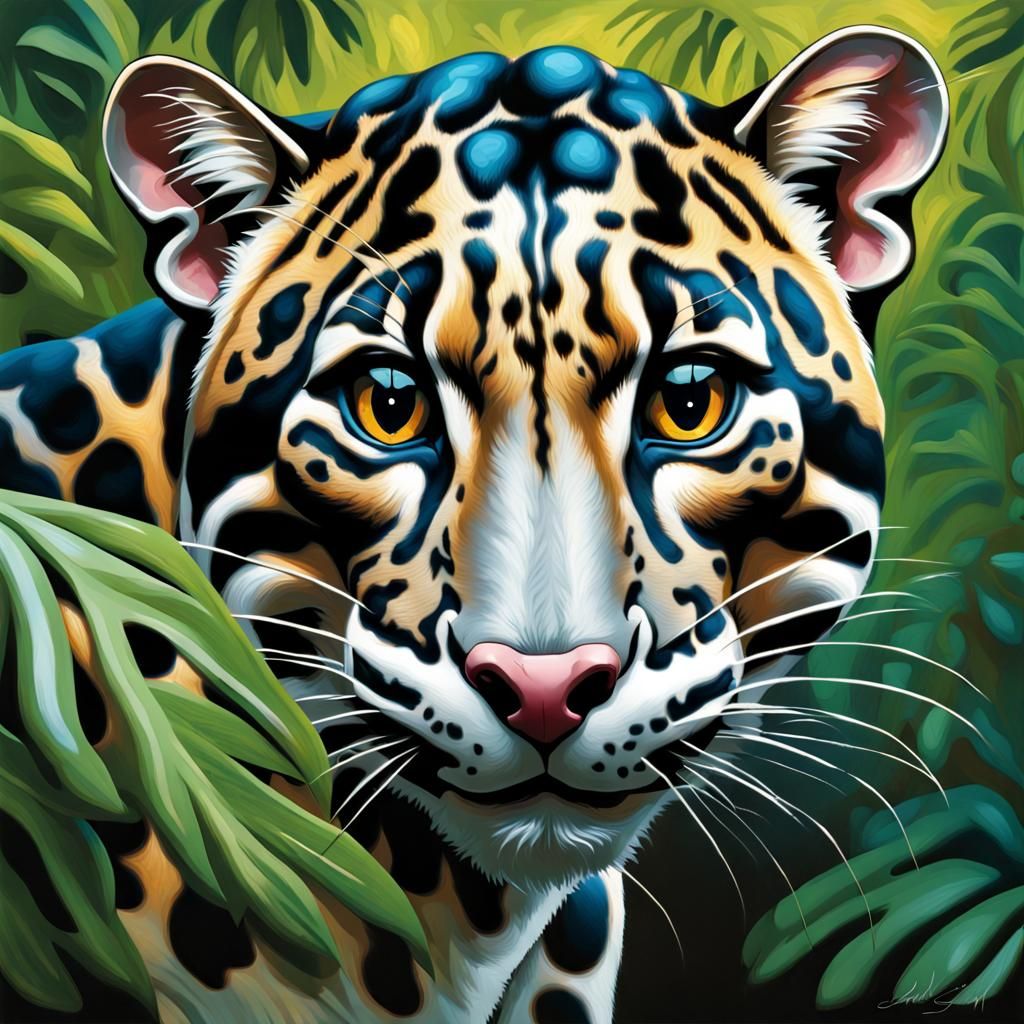 Leopard In A Rainforest - AI Generated Artwork - NightCafe Creator