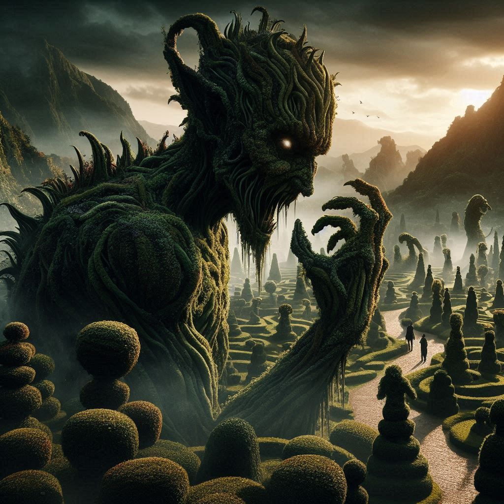 Terrifyingly Evil Topiary 😈