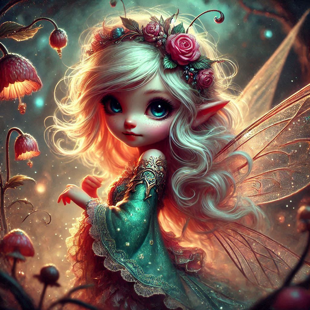 adorable fairy-tale fantasy creature portrait..
