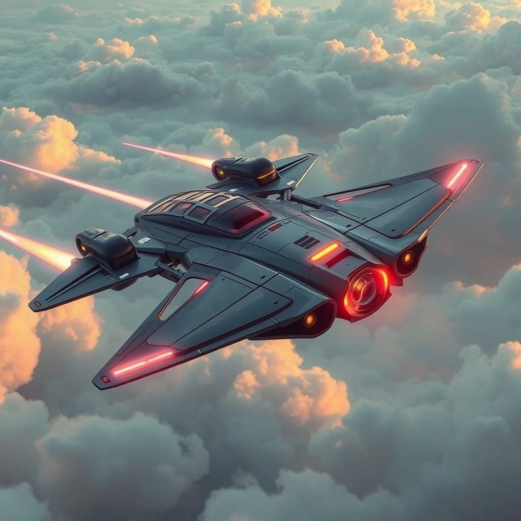 futuristic aircraft