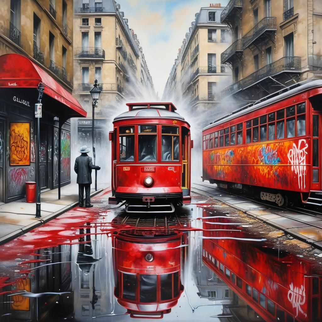 somewhere's tram  by @PointDexter