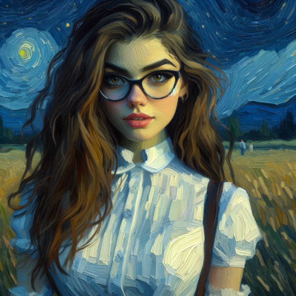 "Tousled" Post Impressionistic Portrait