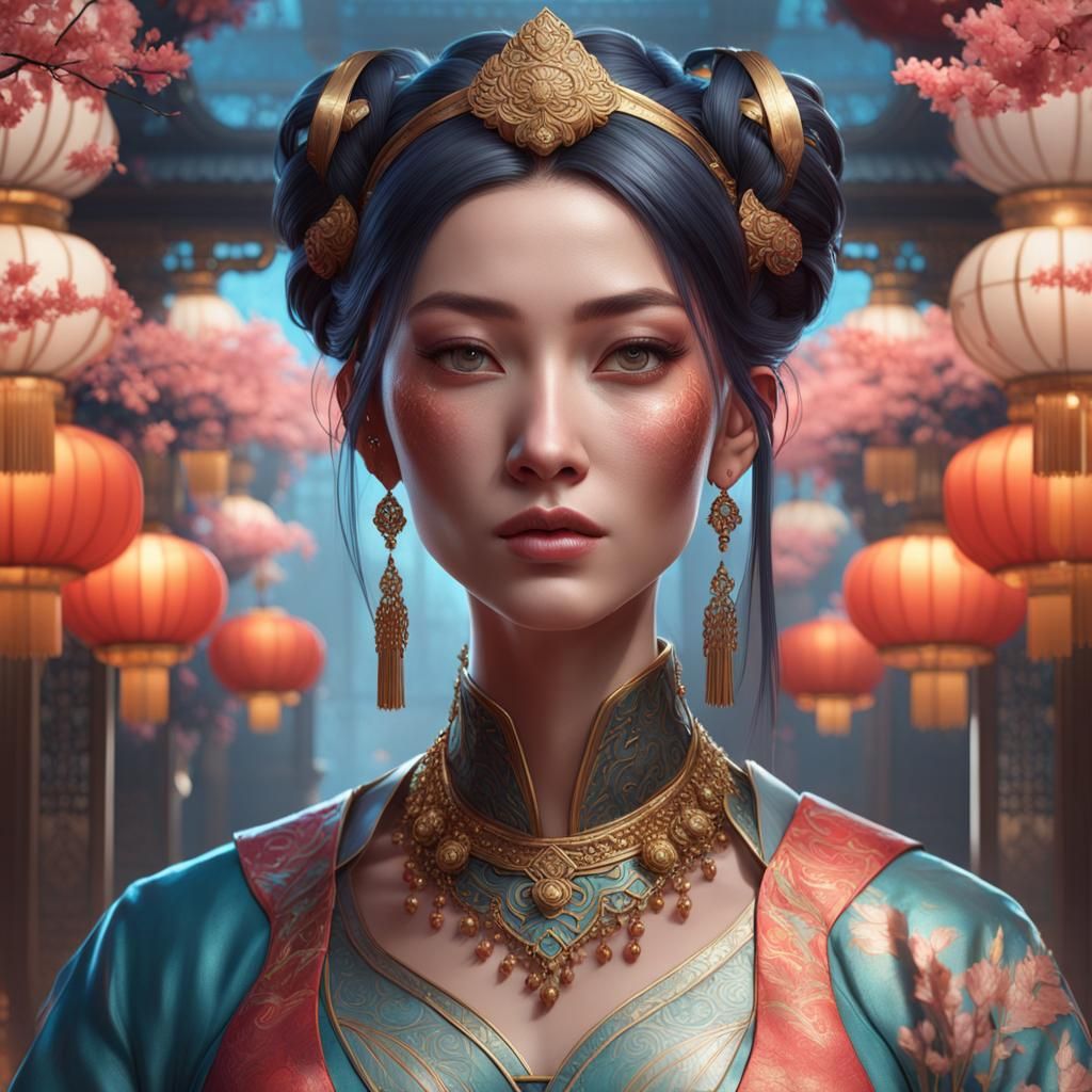 Oriental Princess - AI Generated Artwork - NightCafe Creator