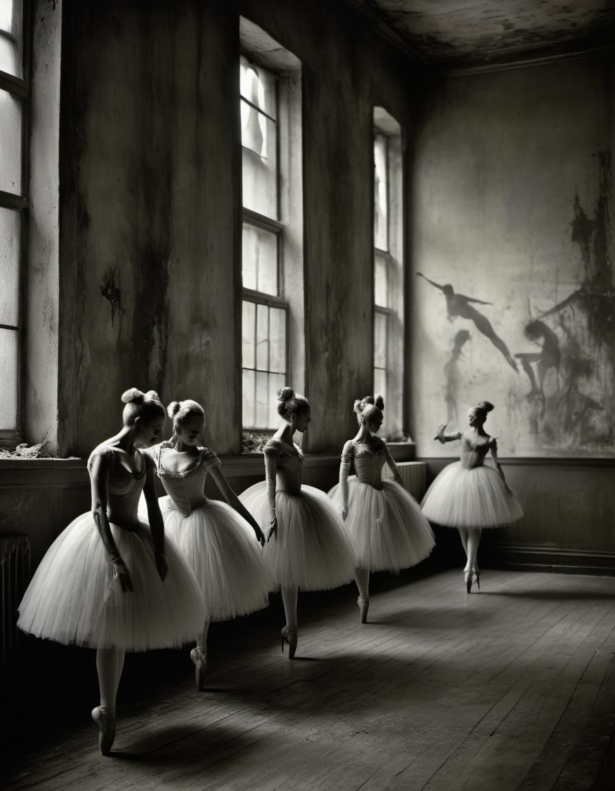 The Melancholic Ballet Troupe - AI Generated Artwork - NightCafe Creator