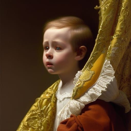 The portrait of a boy