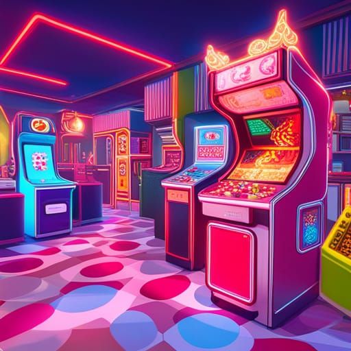 80's arcade - AI Generated Artwork - NightCafe Creator