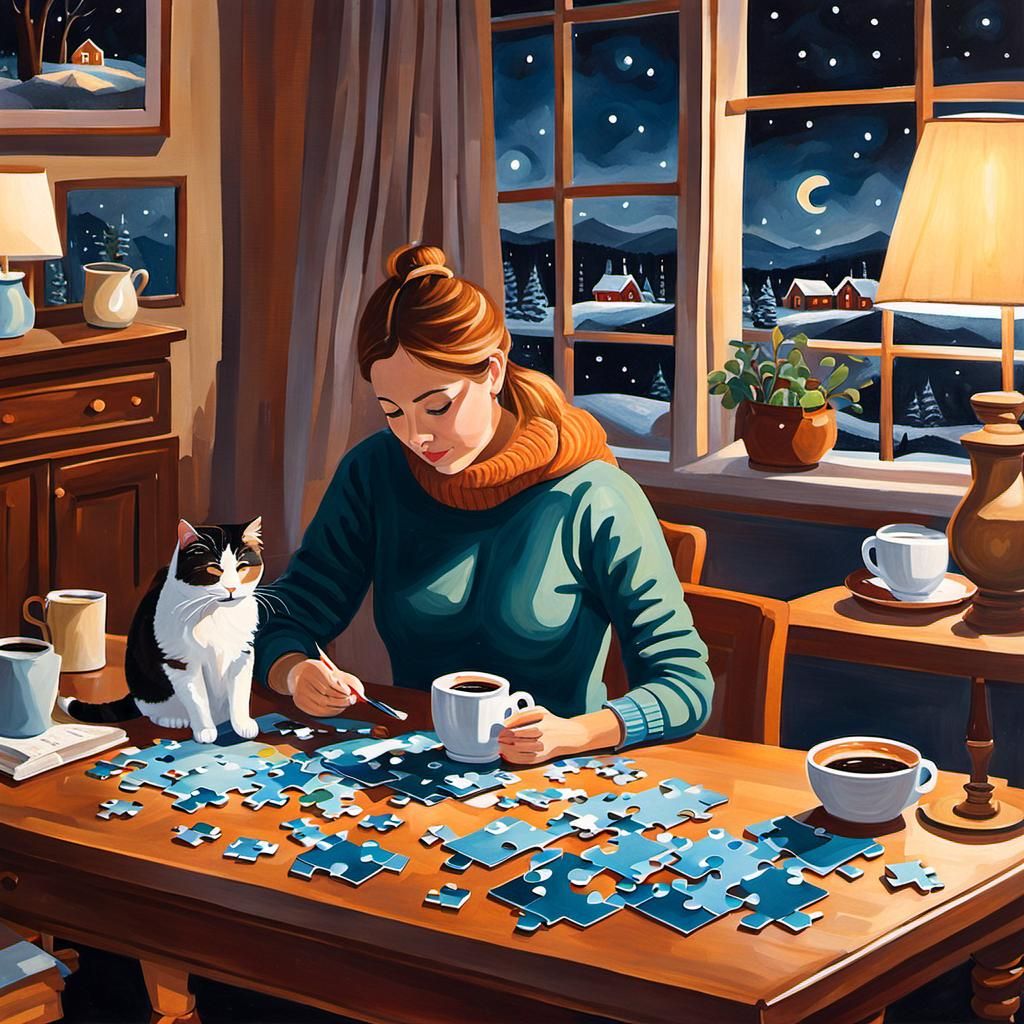 Quiet Winter Night at Home