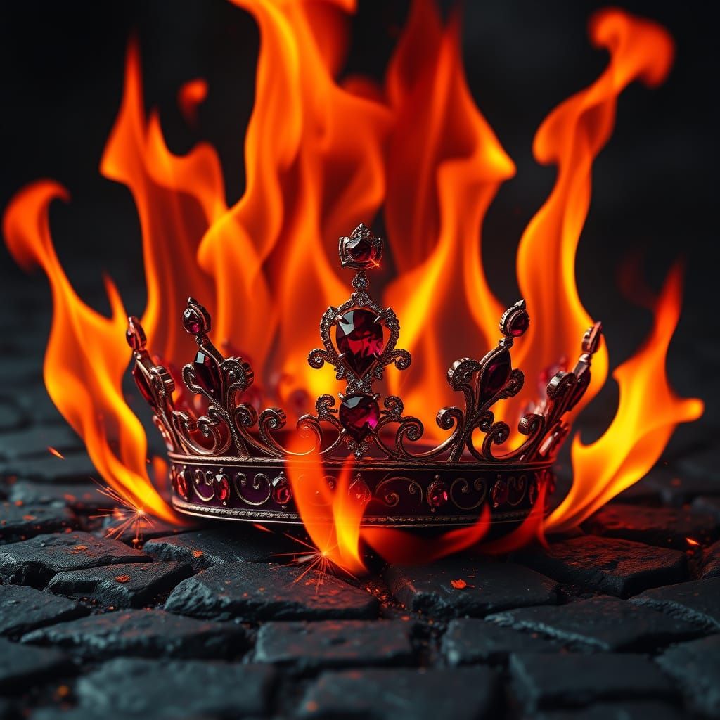 Flaming Ruby Crown  by @Cola July 