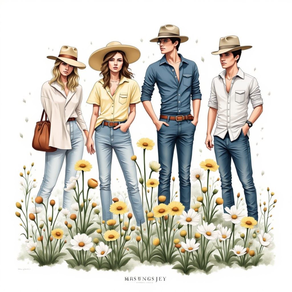 The fashion Brief: Men in Watercolour <lora:Smithsonian Spring:1.2>