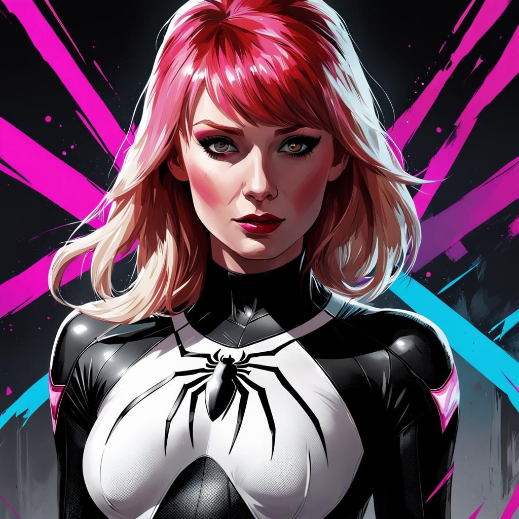 Spider Gwen - AI Generated Artwork - NightCafe Creator