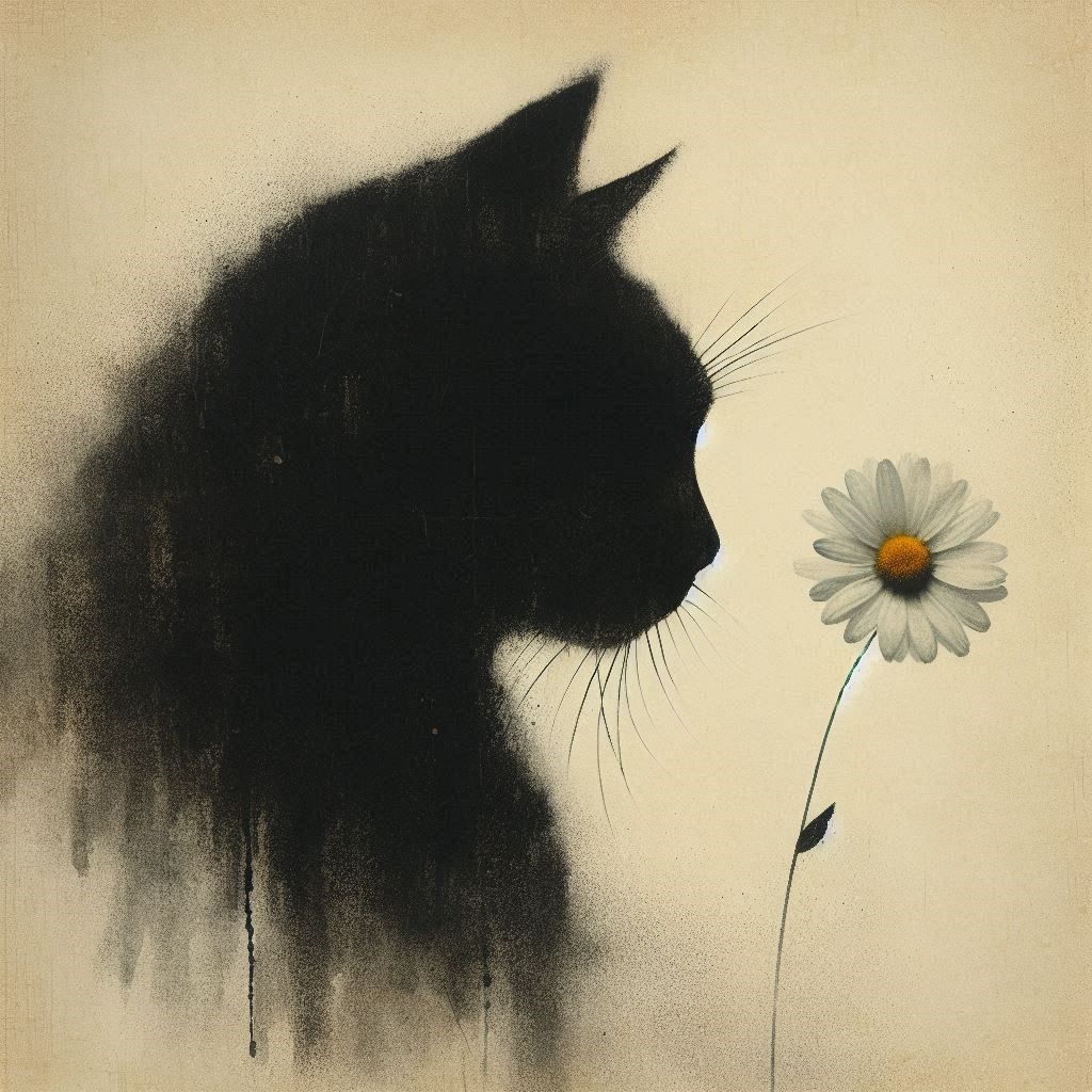 The daisy and the cat
