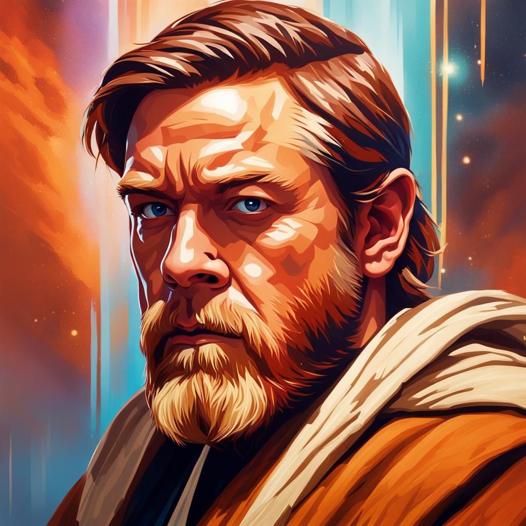 A character portrait of Obi-Wan Kenobi - AI Generated Artwork ...