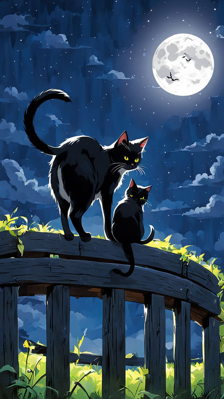 The kittens next Fence