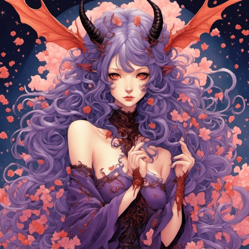 Demon girl <lora:Breath of Fire:1.0> 