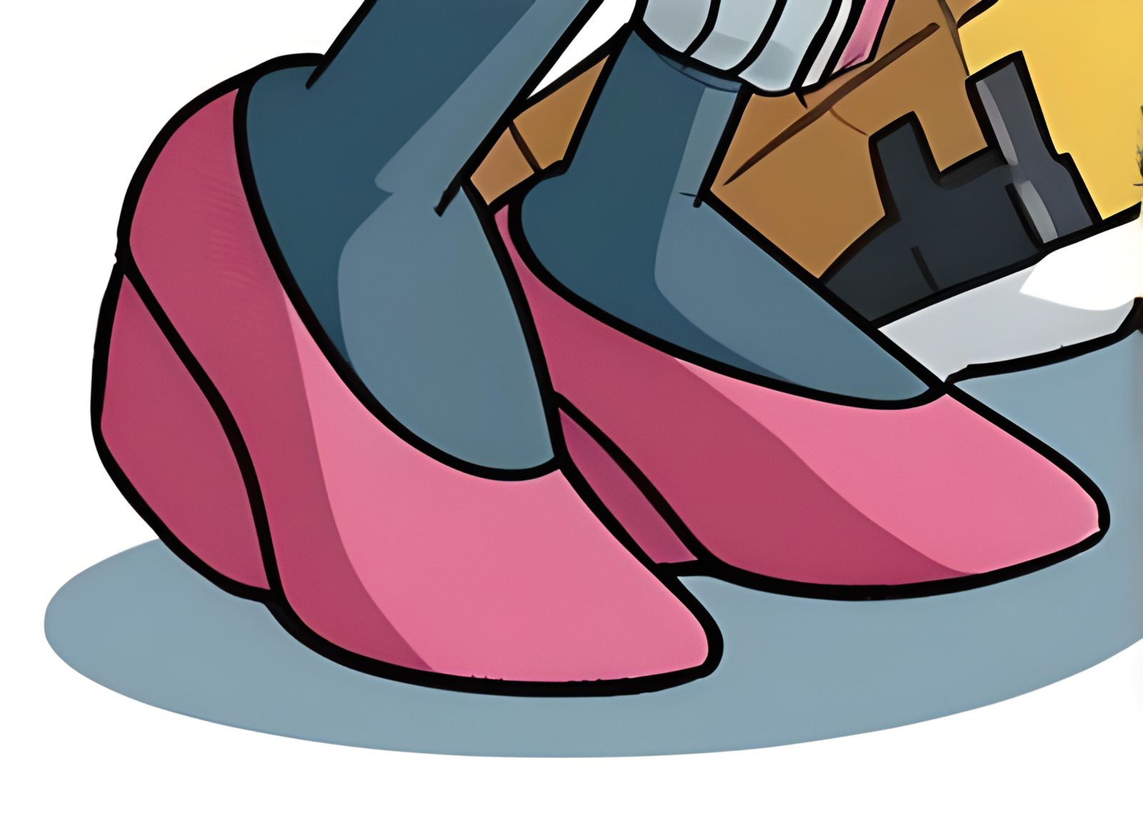 Jewel the Beetle's Pink Wedged Pumps #3
