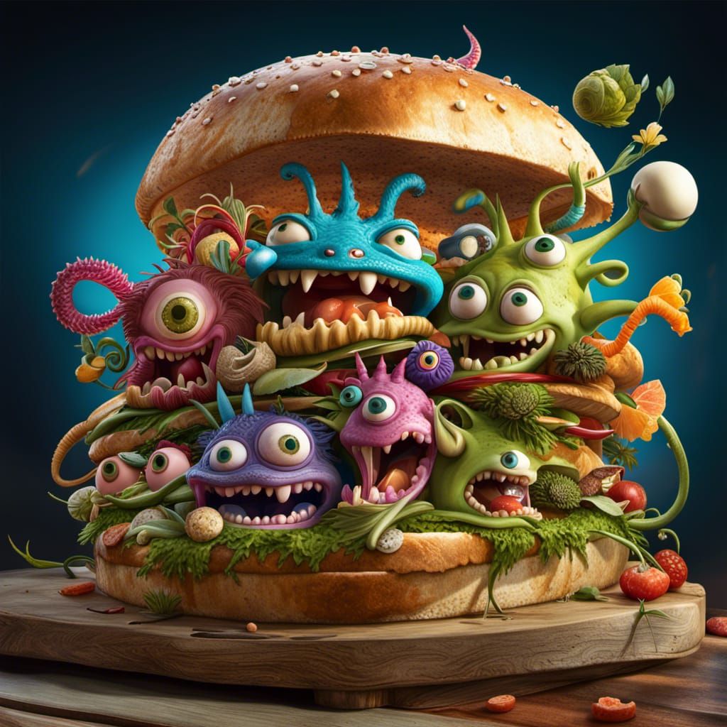 The sandwich that bites back.   by @Revenant_