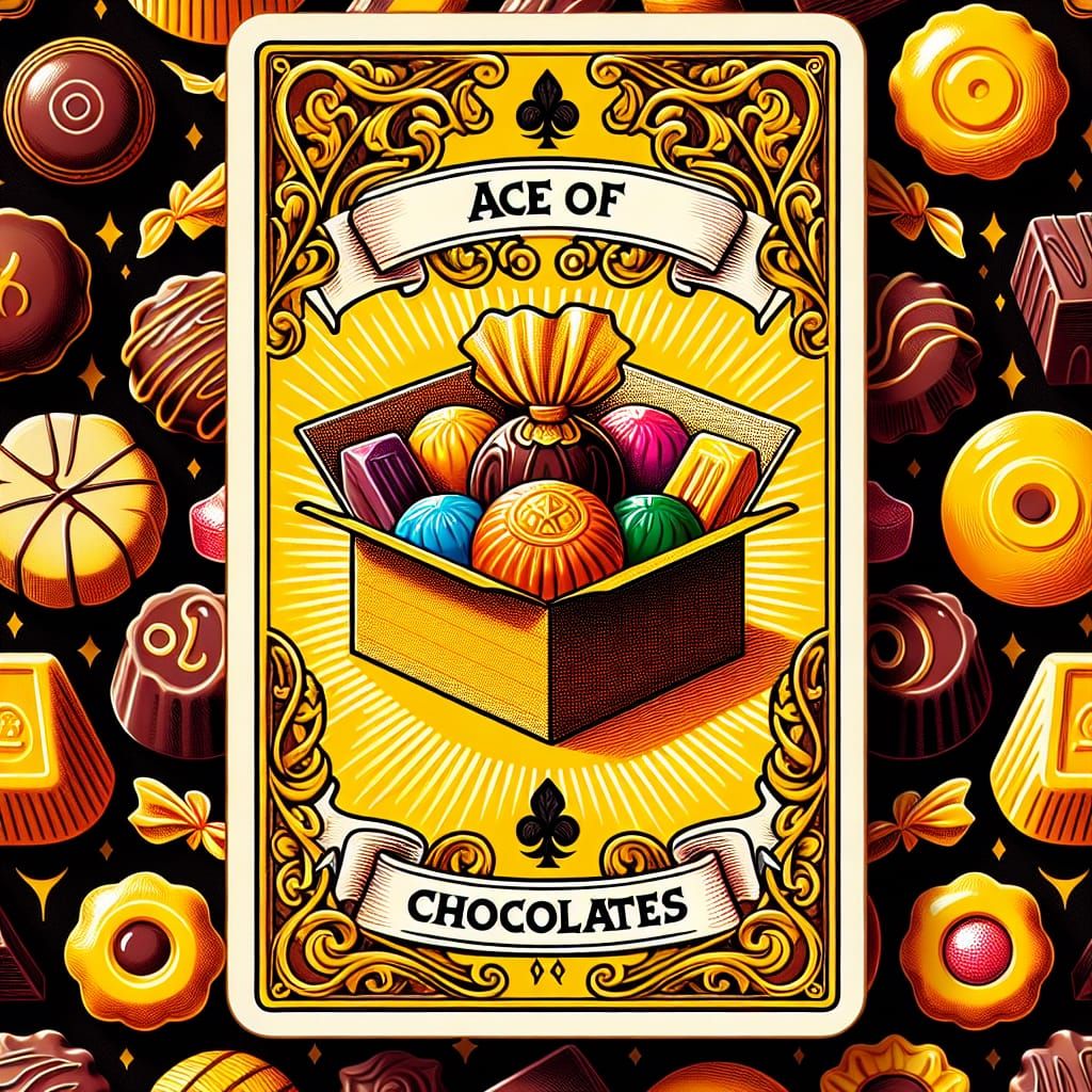 Ace of Chocolates Tarot Card