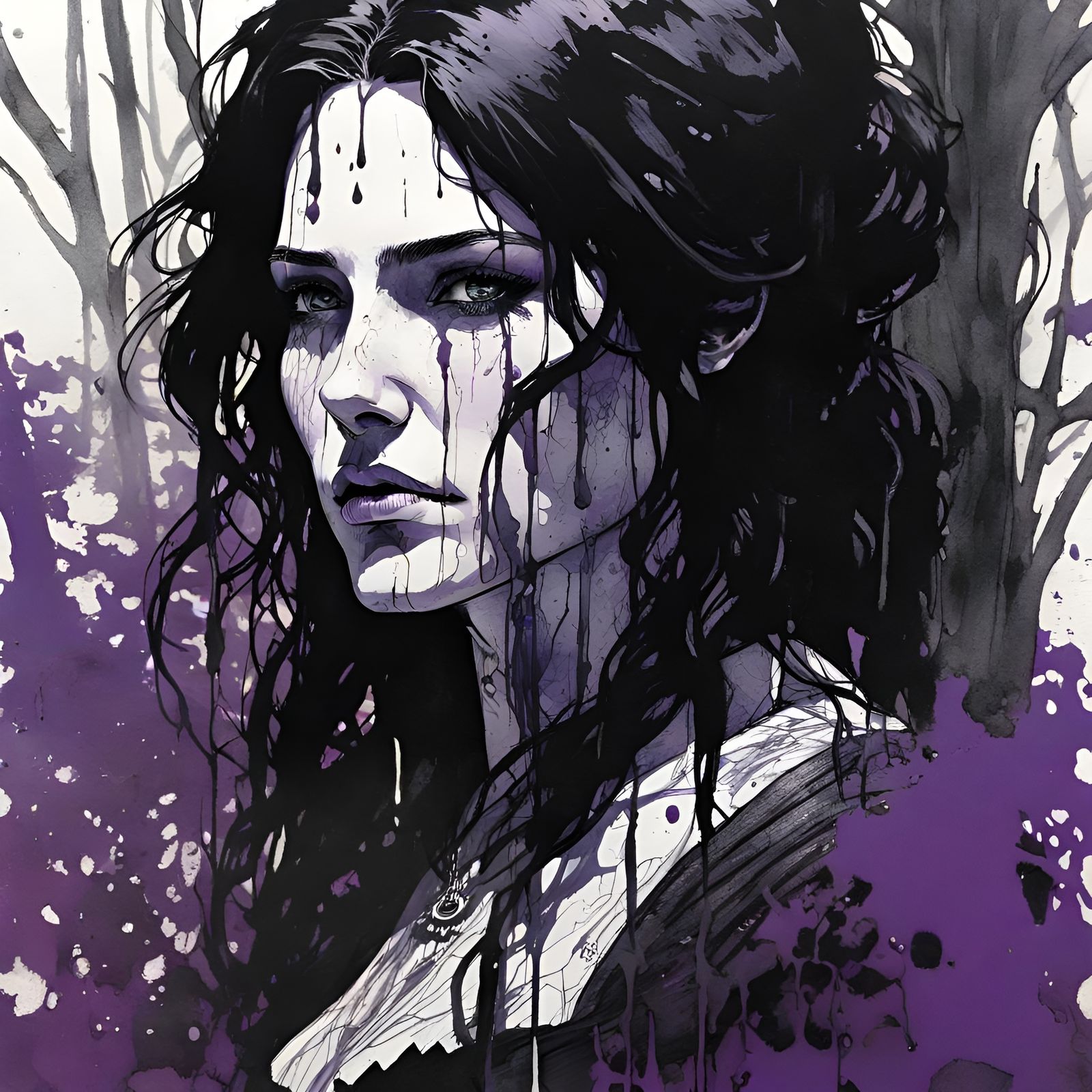 Yennefer of Vengerberg - AI Generated Artwork - NightCafe Creator