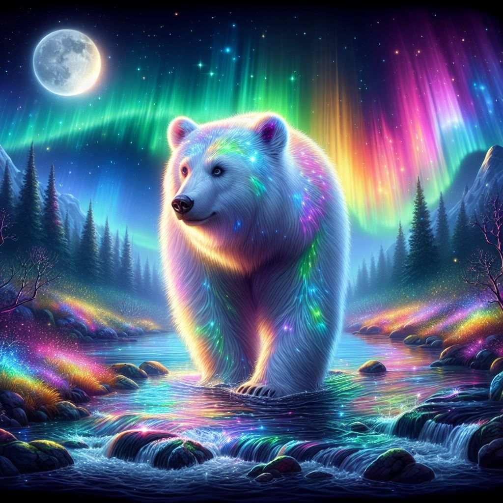 White magical bear 🌐