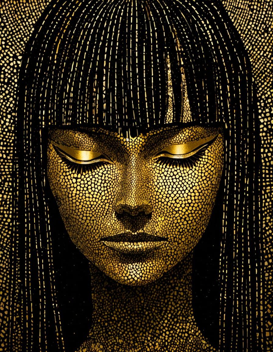 Gold and Black Portrait   by @YLFB