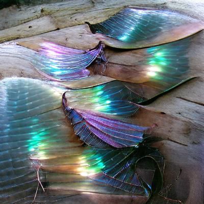 Iridescent fairy wings