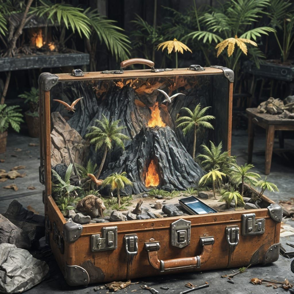 A lost world inside of lost luggage.  by @Macbeth