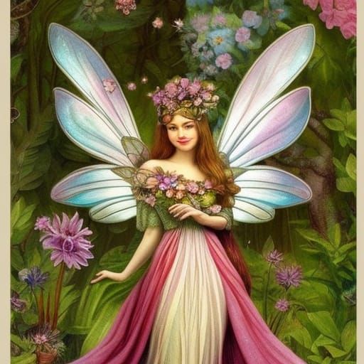 Flower Fairy - AI Generated Artwork - NightCafe Creator