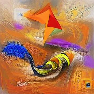 Astronaut Walking in Space Among Asteroids