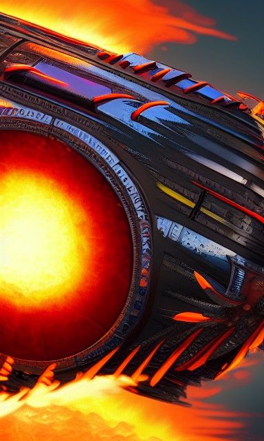 Fireball supernova 8k resolution concept art hyperdetailed i...