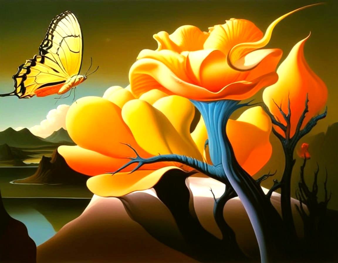 Surreal Landscape in Vibrant Colors