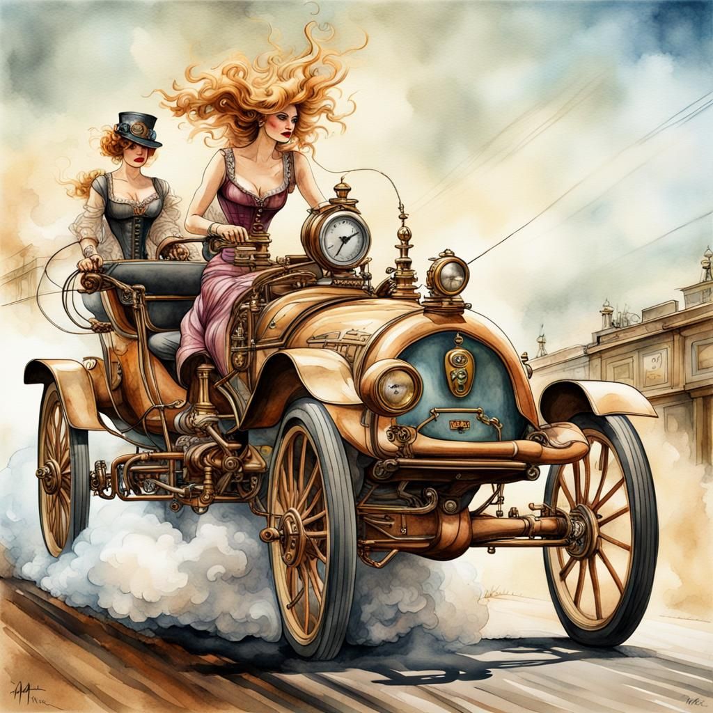 HYPERREALISTIC very beautiful antik speed accident majestic ...