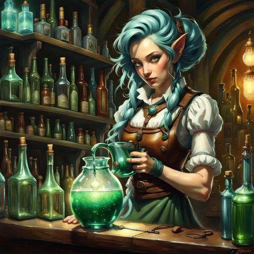 Elf Bartender - AI Generated Artwork - NightCafe Creator