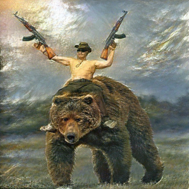 Putin Riding A Bear
