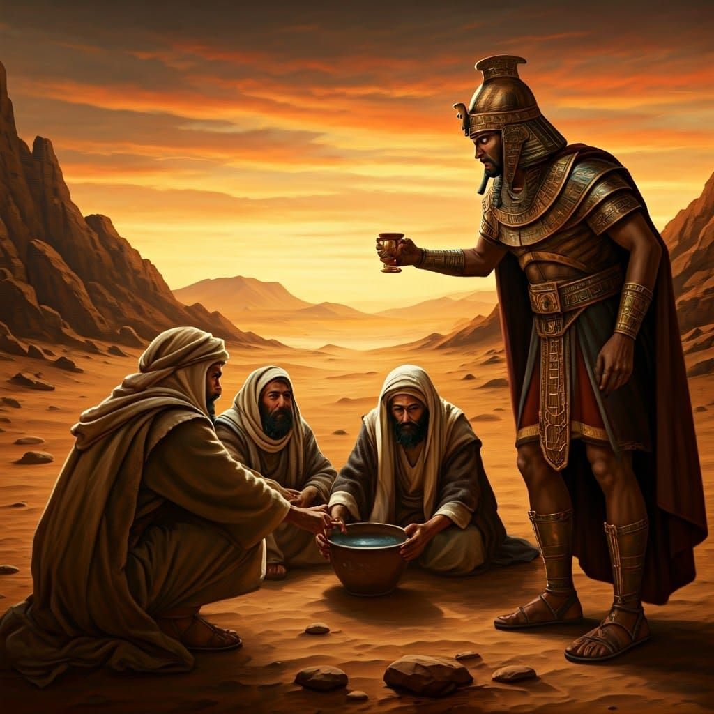 Desert Encampment Under Egyptian Oppression