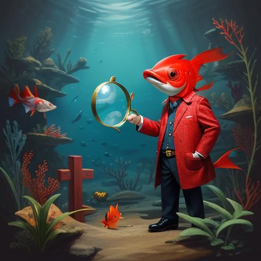 Detective Red Herring AI Generated Artwork NightCafe Creator