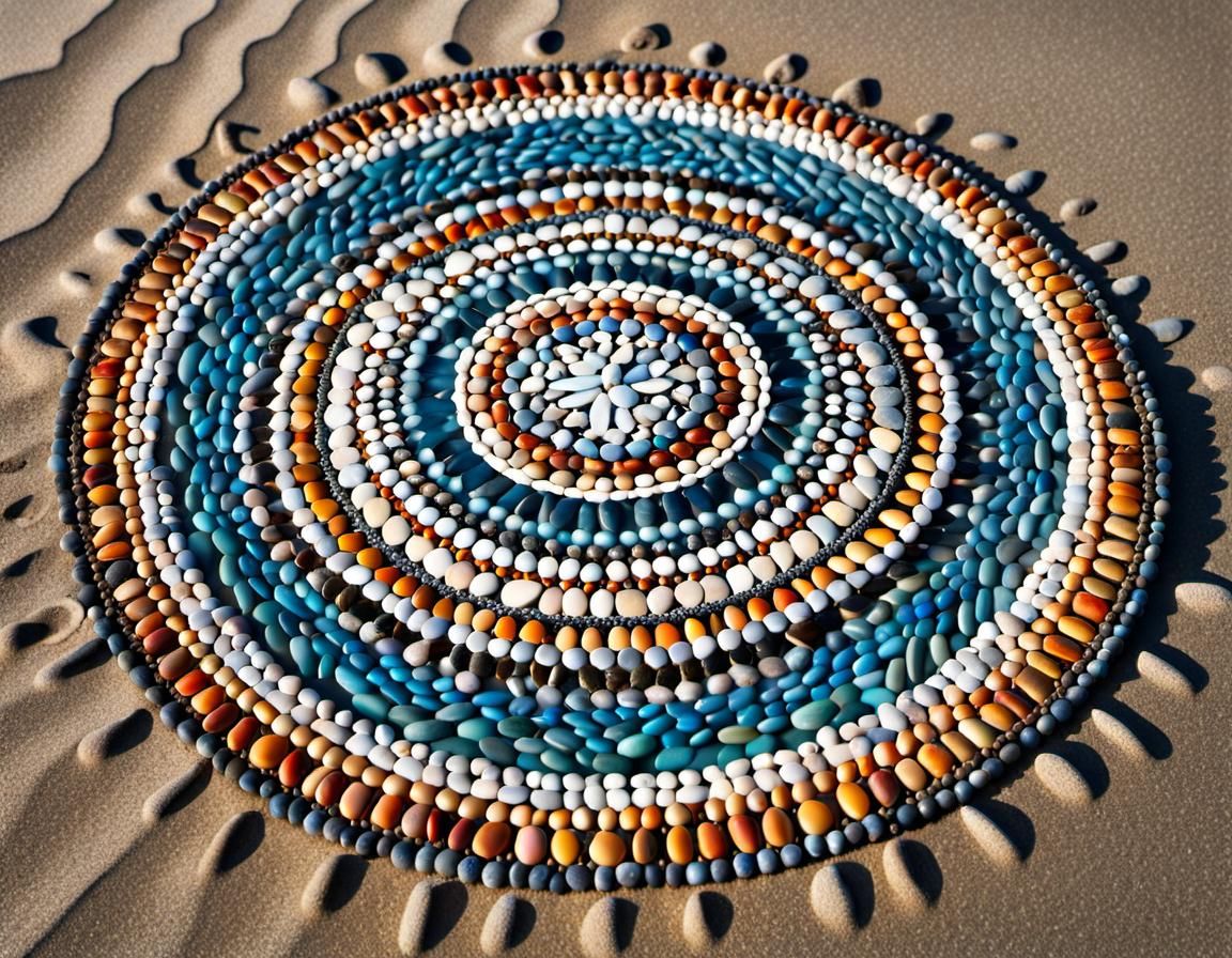 Seashore mandala.