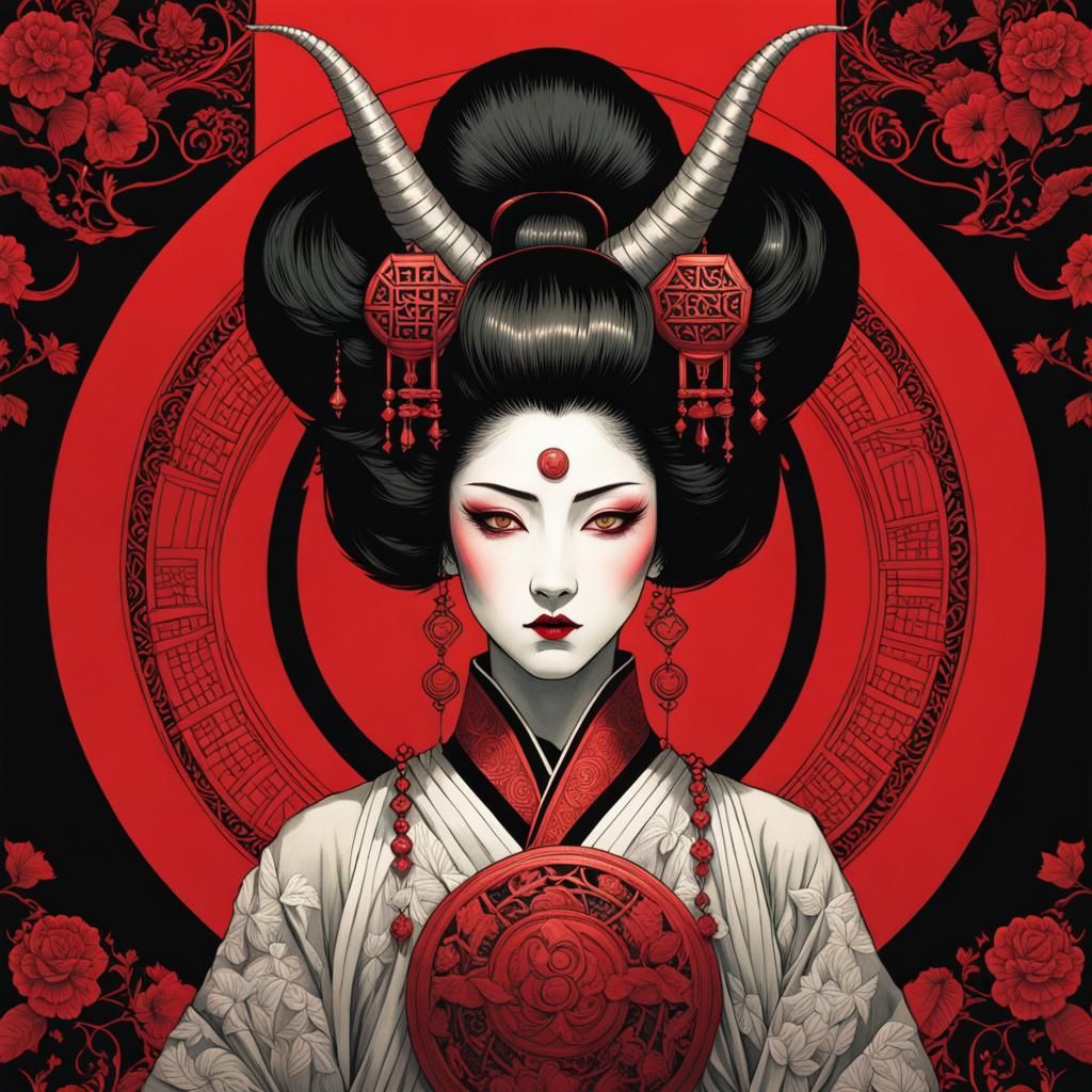 Yokai Geisha  by @fantac
