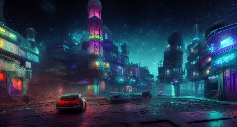 City of Stars - AI Generated Artwork - NightCafe Creator