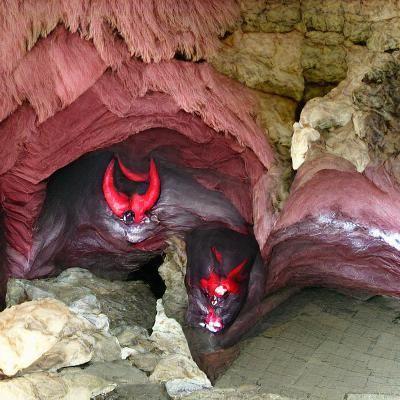 Cave of devil and demon
