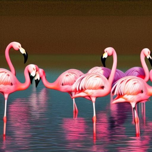 Flock of Flamingos