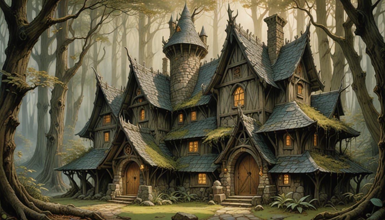 the old inn in the haunted wood