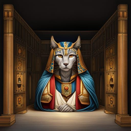 The Egyptian Lynx - Ai Generated Artwork - Nightcafe Creator