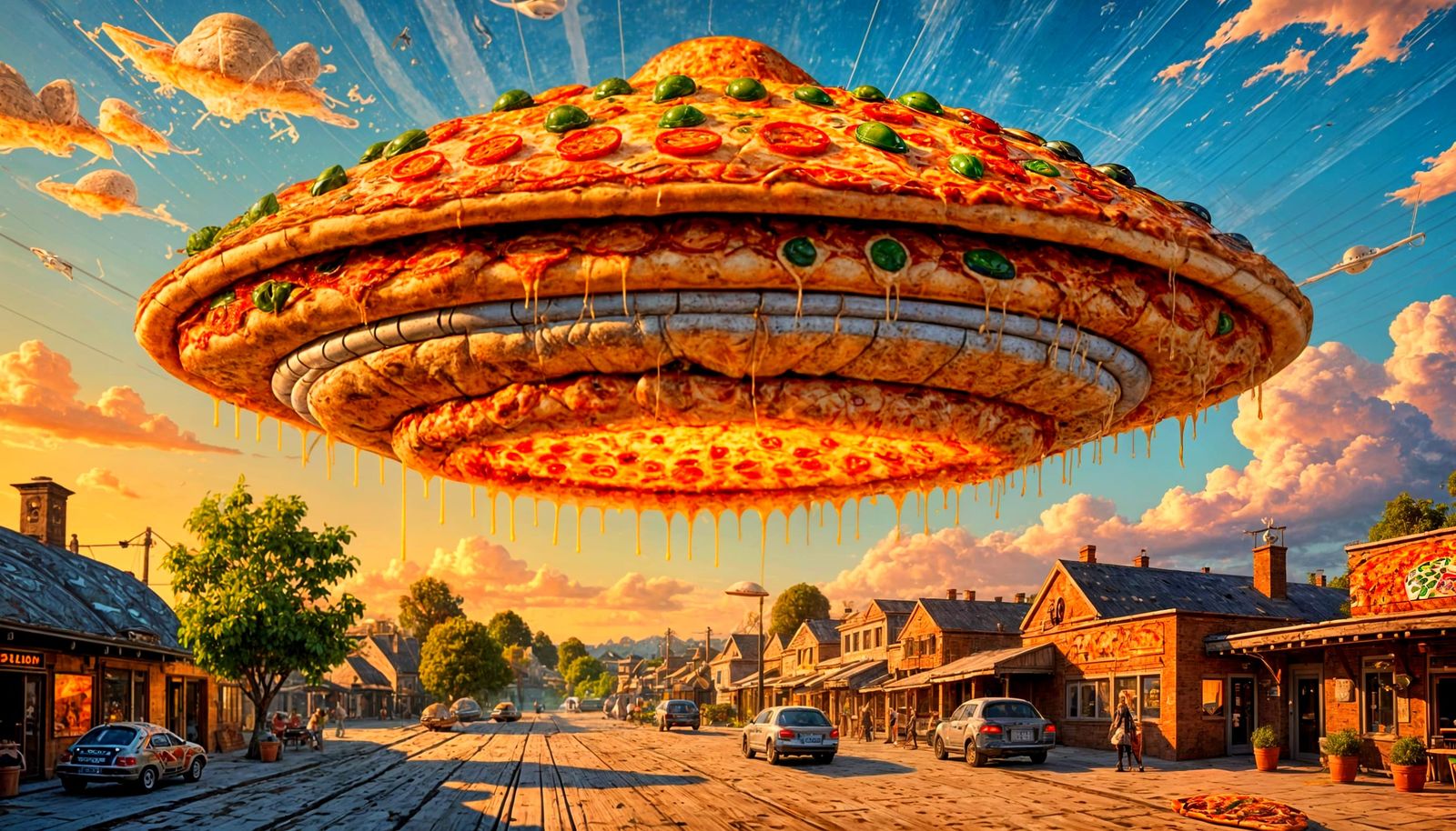 UAP ~ (Unidentified Anomalous Pizza) 🍕🛸⚡  by @lawrencelot